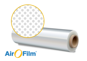Produktrolle AirOFilm® Atmungsaktive Stretch-Loch-Folie mit Verstärkungsstreifen